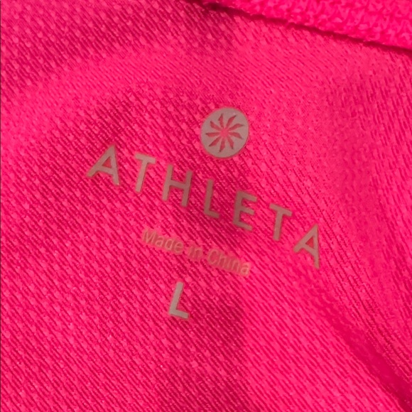 Athleta Vibrant Pink swim coverup with kangaroo pocket - Picture 2 of 3